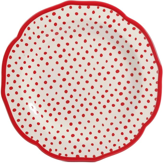 12-Piece Stoneware Dinnerware Set Multicolor Pattern Service for 4