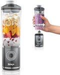 Ninja Blast Max Portable &amp Personal Blender + Twist &amp Go Smoothie Blend Ice Crush 3 Programs Cordless 22 oz removable Vessel Dishwasher Safe Leakproof Grey BC251GY