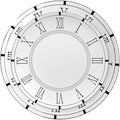 12 Piece Roman Clock Pattern Porcelain Dinnerware Set Luxury Dishes Set for 6 Dishwasher Safe Great for Party Wedding Housewarming and Hotel