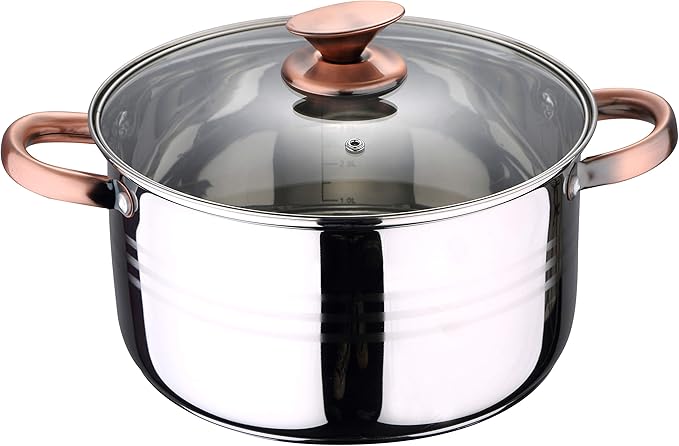 San Ignacio Cookware Stainless Steel 8 Pieces Bateria Copper