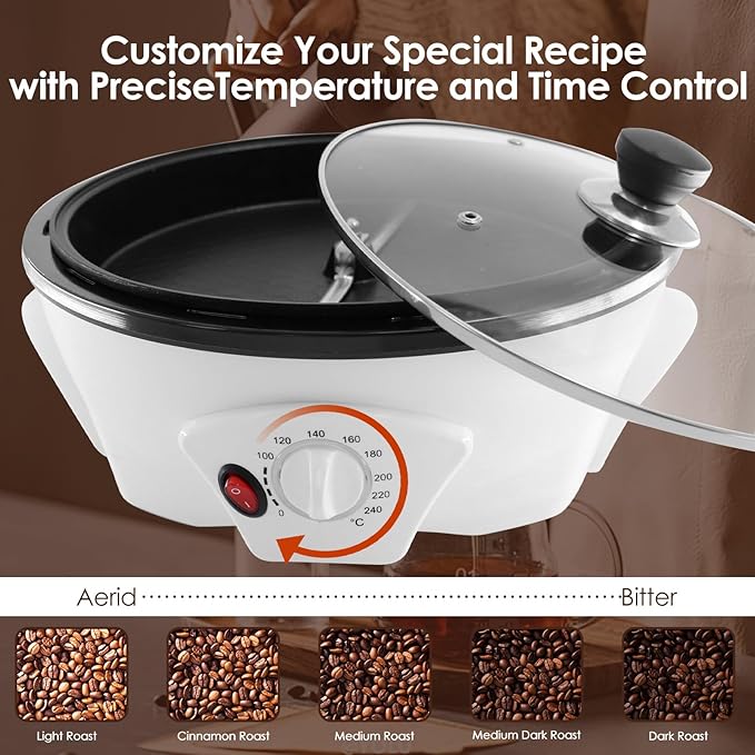 750g Electric Coffee Roaster Machine Home Coffee Roaster Coffee Bean Roaster for Home Use 110V