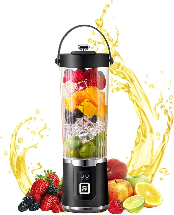 200W Portable Blending Machine Rechargeable Machine Cup Juicer Fruit Mixer 600ml Juicer Maker Multifunctional Smoothie Maker