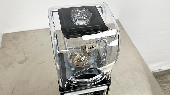 Commercial Soundproof Blender 2000ml BPA-Free Jar 1400W Motor LED Display 6 Functions Black HS-211D ETL