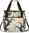 Halloween Pumpkin Coffee Maker Carrying Bag Graffiti Pumpkin Travel Storage Bag Compatible with K-Mini or K-Mini Plus Single Serve Coffee Brewer Carrying Case with Multiple Pockets &amp Shoulder St