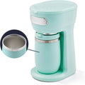 Elite Gourmet EHC242M Personal Single-Serve Compact Coffee Maker Brewer Includes 12oz. Dual Wall Travel Mug with Stainless Steel Interior Compatible with Coffee Grounds Reusable Mesh Filter Mint