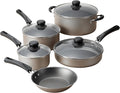 9-Piece Blue Nonstick Cookware Set – Affordable &amp Versatile for Home Kitchens (Champagne)