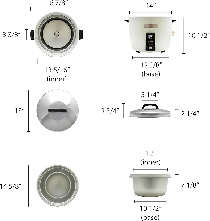 30 cup/ 60 bowls rice cooker and warmer commercial grade comes in each
