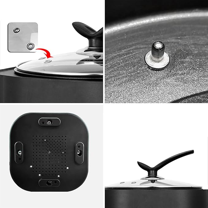 Commercial Fully Automatic Pearl Pot9L Milk Tea Boba Pot CookerMilk Tea Pearl Maker1300W Tapioca Boba Pearl Rice Pot Cooker For Milk Tea ShopIntelligent Temperature ControlSmart Touch Screen (Bl