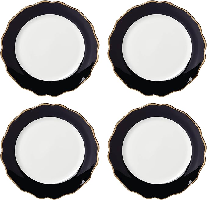 Lenox 896842 Contempo Luxe Black Dinner Plates Set of 4
