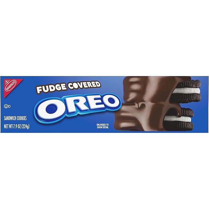 OREO Fudge Covered Chocolate Sandwich Cookies Original Flavor 12 - 7.9 oz Boxes