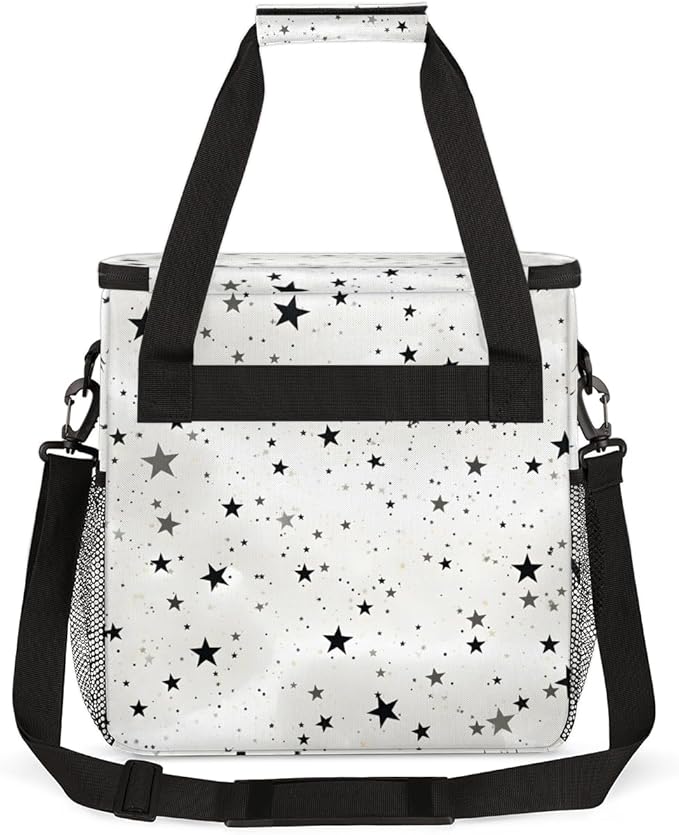 Star Coffee Maker Carrying Bag White Grey Portable Travel Storage Tote Bag Compatible with K-Mini or K-Mini Plus Single Serve Coffee Brewer Carrying Case with Multiple Pockets &amp Shoulder Strap