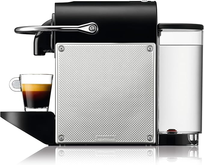 De′Longhi Nespresso Pixie EN127.S Fully Automatic Coffee Machine One-Button Coffee Machine with Multi-Function Welcome Set Included Compact Design 19 Bar Pressure 1260W Silver