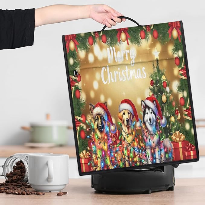 cfpolar Kitchen Aid Mixer Cover Compatible with 6-8 Quarts Christmas Ball Dog Stand Mixer Cover Kitchen Aid Mixers Accessories Appliance Organizer Bag Dust Covers with Zipper Pocket