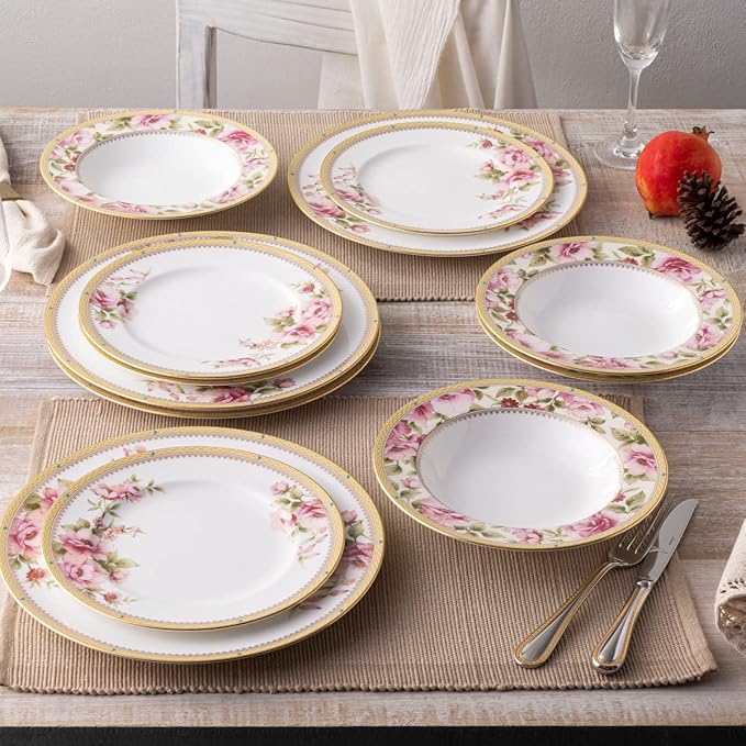 Noritake Hertford 12-Piece Dinnerware Set Service for 4