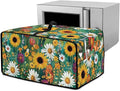 Sunflower Daisy Toaster Oven Cover with Storage Pockets Multipurpose Microwave Air Fryer Kichen Appliances Protective Covers Essential for Everyday Home Kitchens