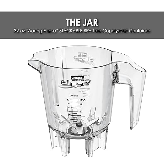 Waring Commercial 32 oz. Ellipse Copolyester Container with Drive Assembly