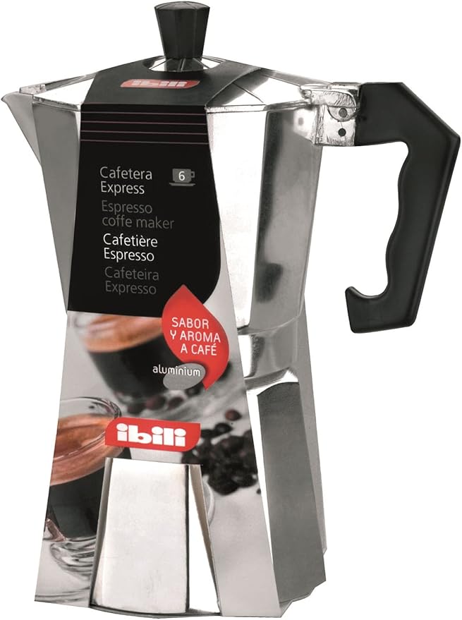 IBILI 610906 Bahia Espresso/Coffee Maker Aluminium Silver/Black