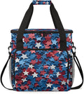Independence Coffee Maker Carrying Bag 4th of July Travel Storage Bag Compatible with K-Mini or K-Mini Plus Single Serve Coffee Brewer Carrying Case with Multiple Pockets &amp Shoulder Strap