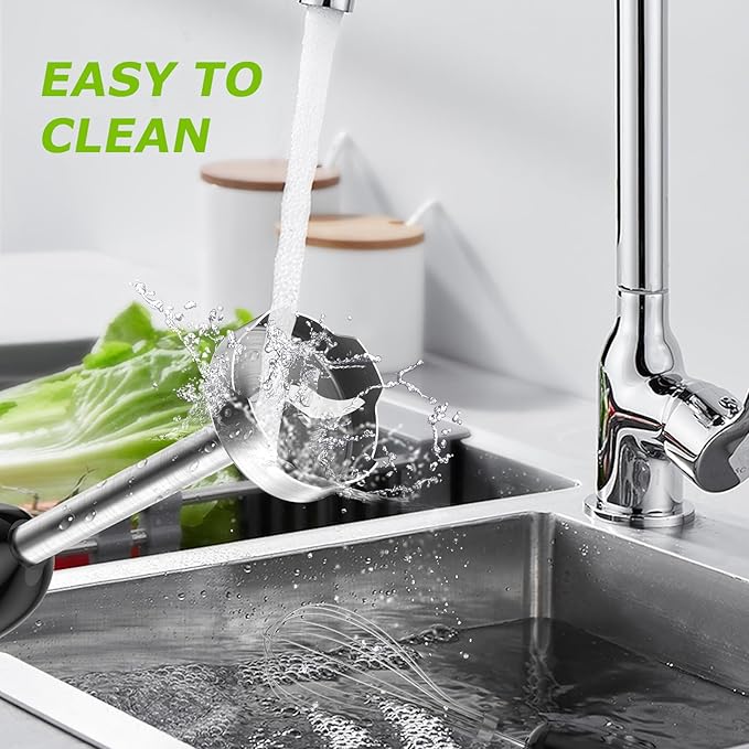Bonsenkitchen Immersion Handheld Blender with Whisk 20-Speed &amp Turbo Mode Hand Blender Stick 500W 304 Stainless Steel Hand Blender for Soup Smoothie Puree Baby Food