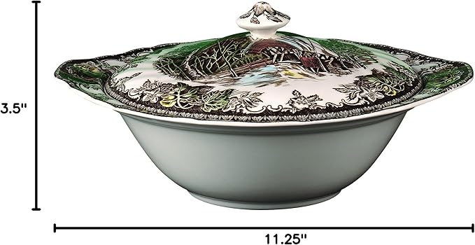 Friendly Village 8 Covered Vegetable Bowl by Johnson Brothers