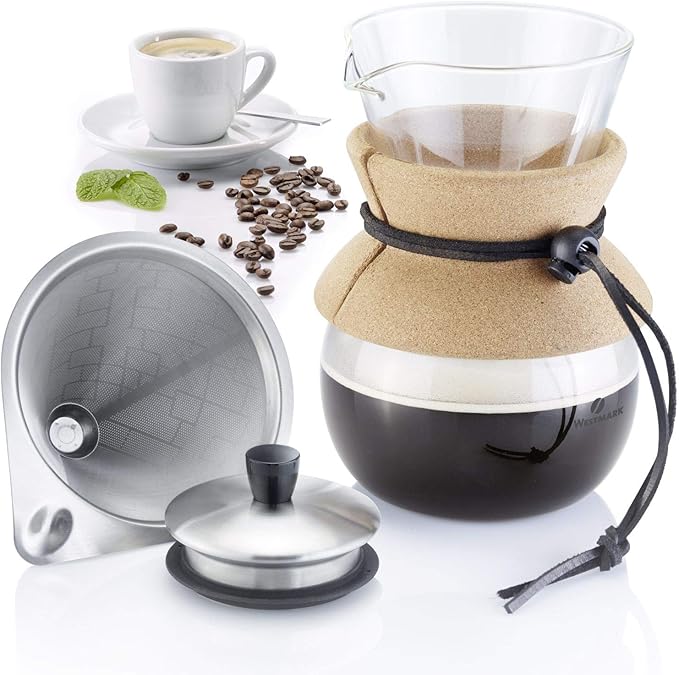 Westmark 24592260 Brasilia Coffee maker with filter and lid 18/8 stainless steel
