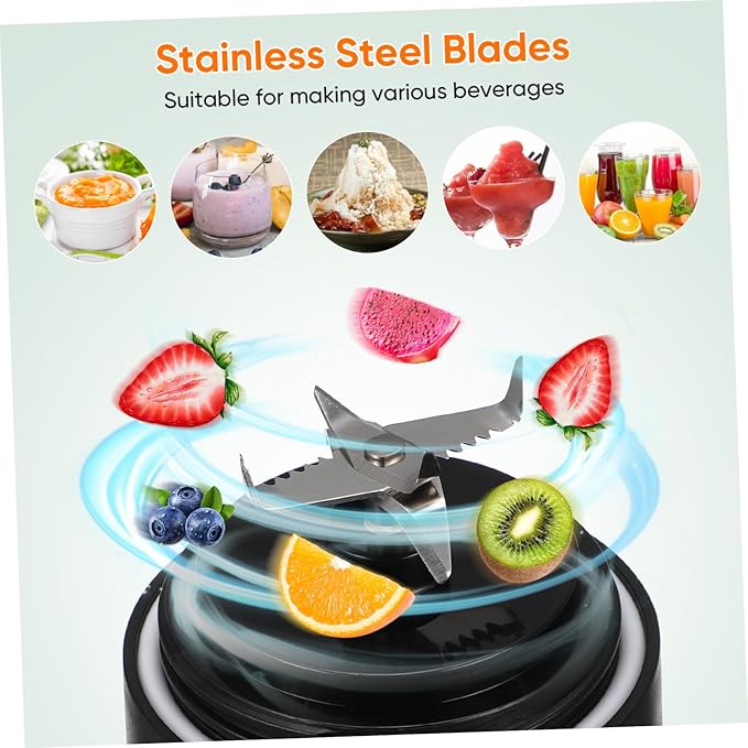 Juicer Compact Fruit Mixer with Flap Top Design for Quick Juicing for Travel Gym Office and Home Use Lightweight and Easy to Operate