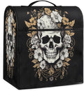 cfpolar Kitchen Aid Mixer Cover Compatible with 6-8 Quarts Vintage Flower Skull Stand Mixer Cover Kitchen Aid Mixers Accessories Appliance Organizer Bag Dust Covers with Zipper Pocket