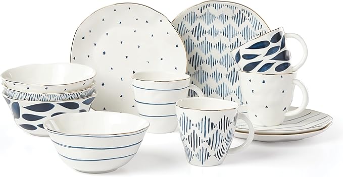 Lenox Blue Bay 12-Piece Dessert Set 10.30 LB