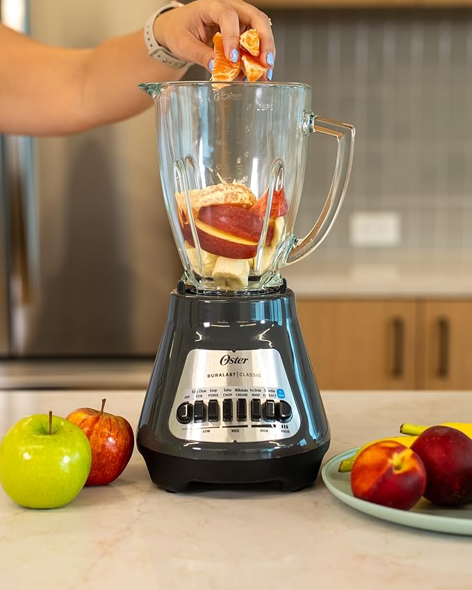 Oster® Classic Series 8-Speed Blender with 6-Cup Glass Jar Gray