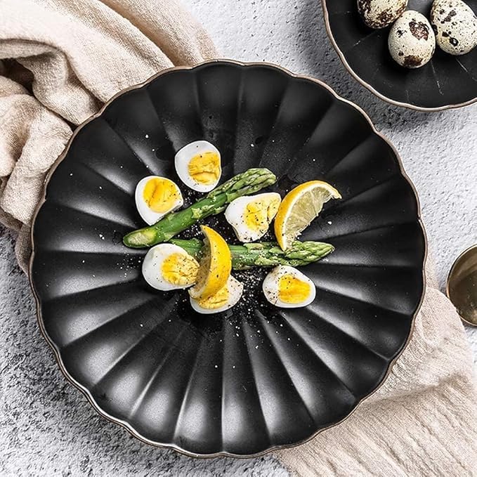 Dinnerware Set Plates and Bowls Sets 45 Pieces Petal Design Matte Porcelain Dinnerware Set | Cereals Bowl &amp Cup &amp Plate For Wedding Gifts And Family Party