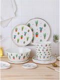 Ceramics Dinner Set Kitchen and Dining Service Creativity Kitchen Dinnerware Set BPA-Free Dishwasher Safe Best for Indoor and Outdoor Party Creativity Villa Table Decor