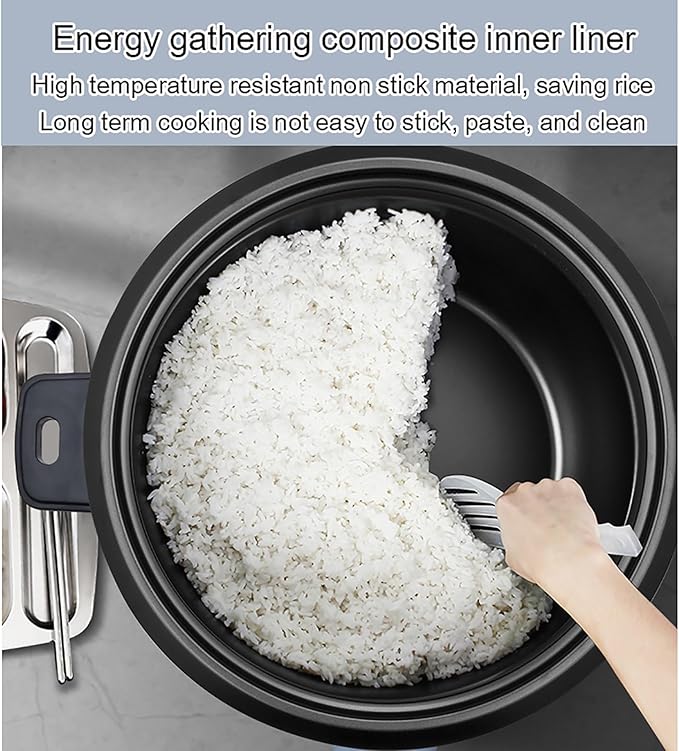 Commercial Rice Cooker Large Capacity &amp WarmerExtra Large Rice Cooker With One-Touch Operation for 8-65 People(10L)