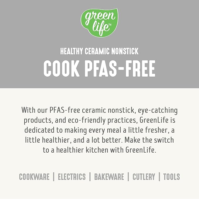 GreenLife Rice Cooker with Removable PFAS-Free Ceramic Nonstick Pot 3-Cups Uncooked/6-Cups Cooked Grains &amp Oatmeal Multicooker Compact One-Switch Design Auto Keep Warm Easy Clean White