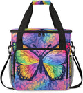 Dreamy Butterfly Coffee Maker Carrying Bag Abstract Butterfly Travel Storage Bag Compatible with K-Mini or K-Mini Plus Single Serve Coffee Brewer Carrying Case with Multiple Pockets &amp Shoulder S