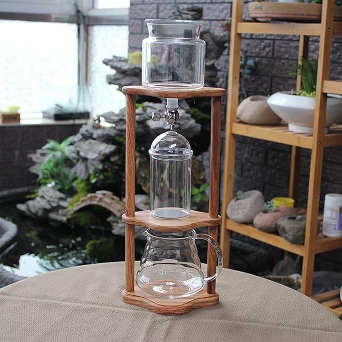 Ice Drip Coffee Maker Ice Coffee Dripper Coffee Brewer 800ML Classic Cold Brew Coffee Ice Coffee Percolator Espresso Coffee Drip Pot