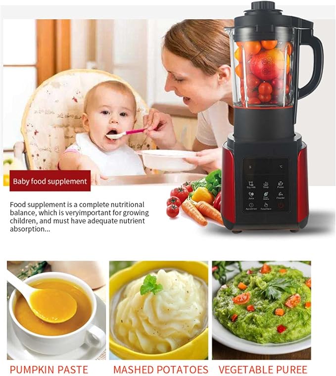Professional Countertops Blender high-Performance Household Fruits and Vegetables Blender 2l with Led Screen Personal Blender for Crushed Ice Frozen Dessert Soup Fish