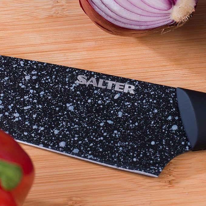 Salter BW076131 3-Piece Non-Stick Megastone Knife Set Stainless Steel
