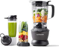 PNAEUT NutriBullet ZNBF30500ZC Blender Combo 1200 Watt with Single Serve Cups Dark Gray