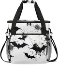 Gothic Bat Coffee Maker Carrying Bag Graffiti Bat Travel Storage Bag Compatible with K-Mini or K-Mini Plus Single Serve Coffee Brewer Carrying Case with Multiple Pockets &amp Shoulder Strap