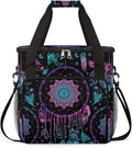 Dreamcatcher Mandala Coffee Maker Carrying Bag Coffee Machine Travel Storage Tote Bag Compatible with K-Mini or K-Mini Plus Portable Single Serve Coffee Brewer Case with Pockets for K-Cup Pods