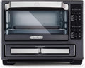 Calphalon Performance 12-in-1 Air Fry Toaster Oven with Dual Zone 12 Pizza Drawer Oven comboDigital Precision Controls Dark Stainless