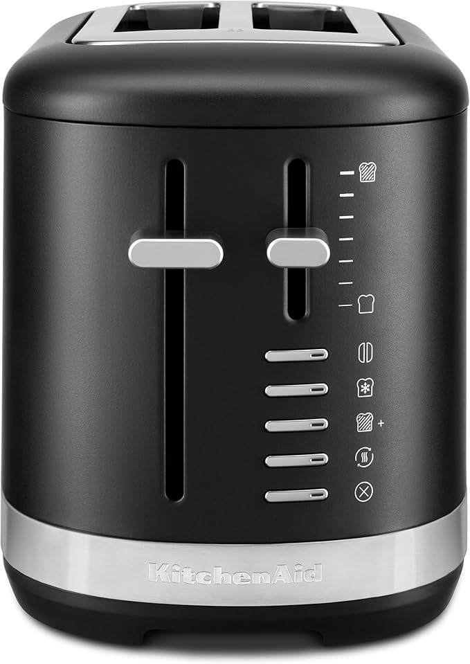 KitchenAid 2 Slice Automatic Toaster with Extra Wide Slots KMT2109BM Black Matte