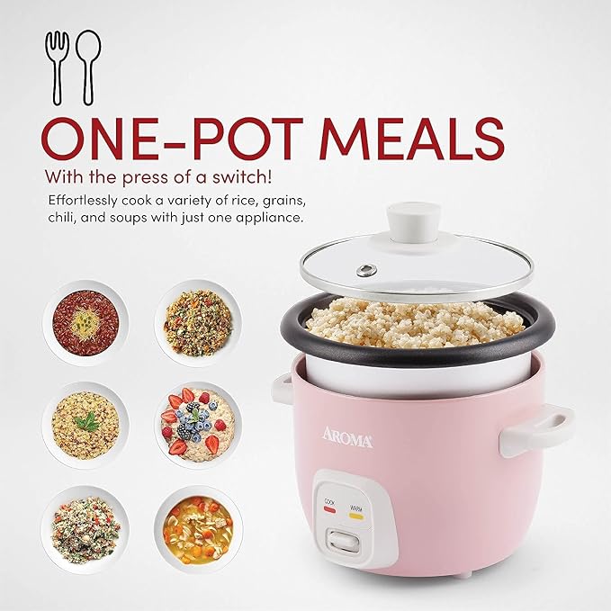 4-Cups (Cooked) 1Qt Rice &amp Grain Cooker (Renewed)