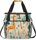 Forest Giraffe Coffee Maker Carrying Bag Graffiti Giraffe Travel Storage Bag Compatible with K-Mini or K-Mini Plus Single Serve Coffee Brewer Carrying Case with Multiple Pockets &amp Shoulder Strap