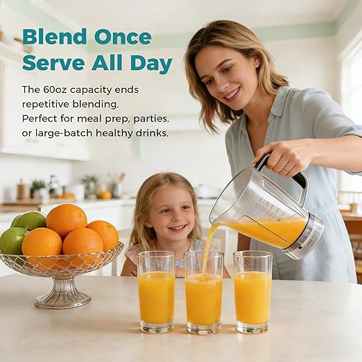 OLIXIS Smoothie Blender Countertop Blenders for Kitchen with 24 35 60 oz BPA-Free Portable Cups Professional Smoothie Maker with Four Programs for Shakes Sauces Juice and Ice Crushing Silver