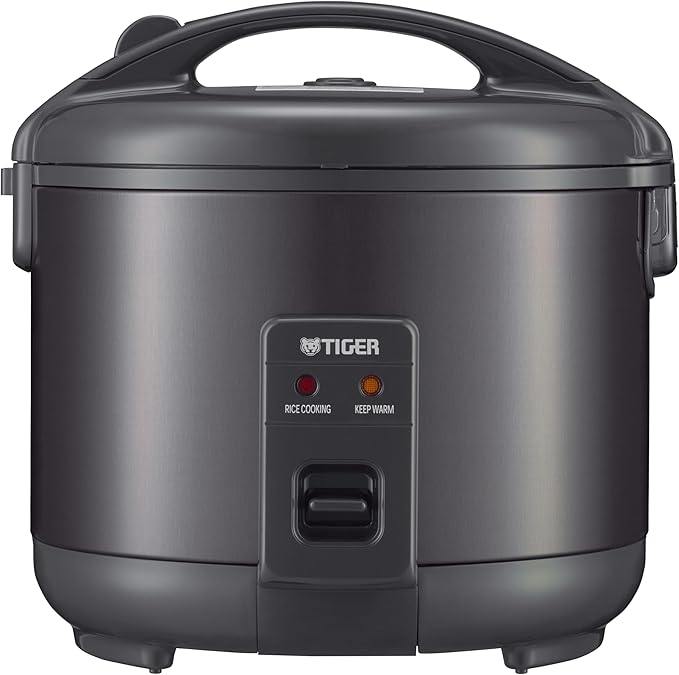 Tiger JNP-S10U-KY 5.5 Cup Capacity White Rice Cooker with Non-Stick Inner Pot Retractable Power Cord and Keep Warm up to 12 hours (Obsidian Black)