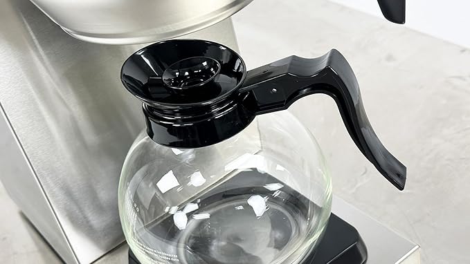 Commercial Coffee Maker 12-Cup Capacity Automatic Brewing with Warmer ETL Listed Stainless Steel AW1U1D