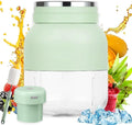 Electric Citrus Juicer 17 oz with Straw Two Lids Portable Blender for Smoothies Shakes Food Prep &amp Frozen Blending Large-Capacity Wireless Mini Juicer Cup on the Go for Kitchen Office (B-37o