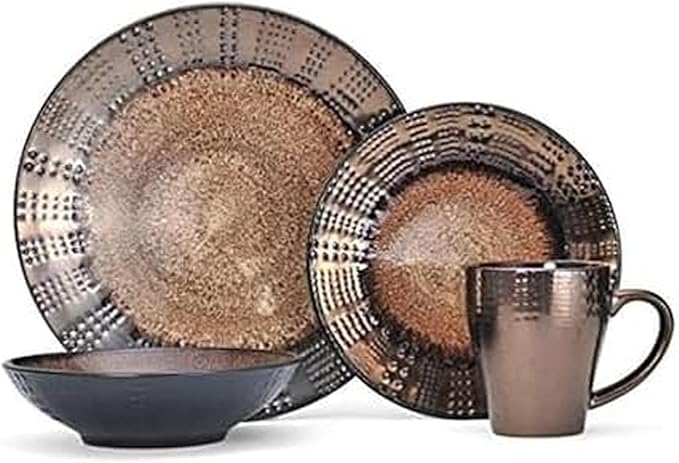 Gourmet Basics by Mikasa Verona 16-Piece Dinnerware Set Service for 4