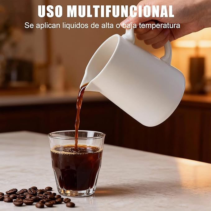Ceramic Pour Over Coffee Maker Dripper - Uses Standard #2 &amp #4 Paper Filters 450ml/15oz White Barista Style for Home &amp Office